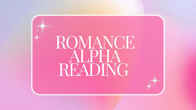 Gig Preview - Alpha read your story