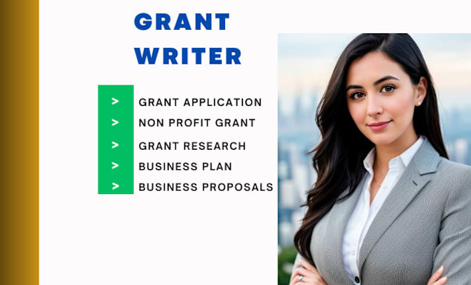 Gig Preview - Grant write, grant research, grant application, proposal, business grant