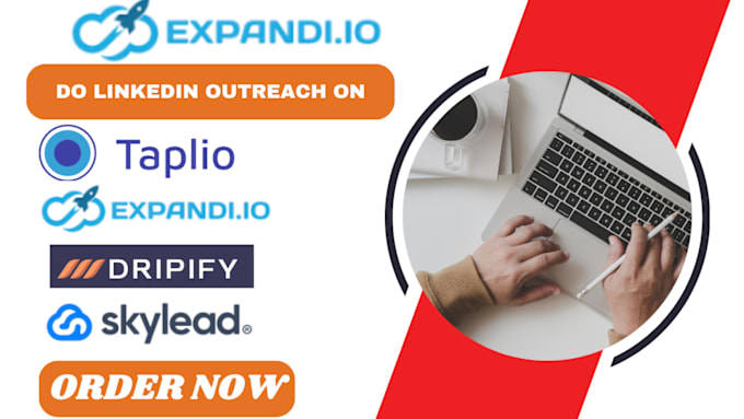 Gig Preview - Expandi io taplio for cold email outreach and linkedin