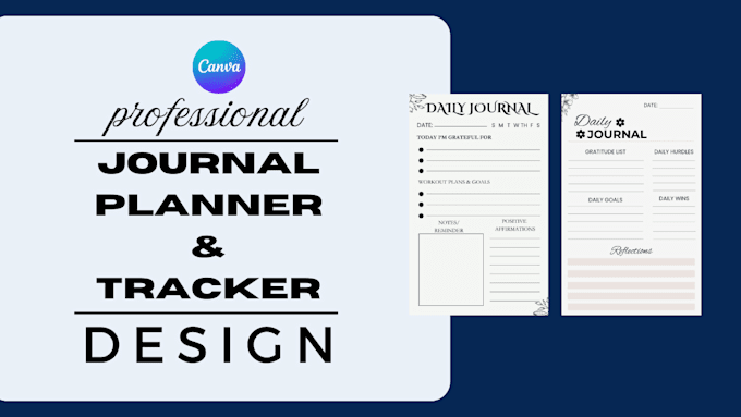 Gig Preview - Design canva journal redesign, canva workbook, canva planner, canva tracker