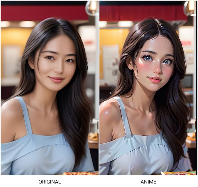 Gig Preview - Transform your portrait into stunning anime art with ai