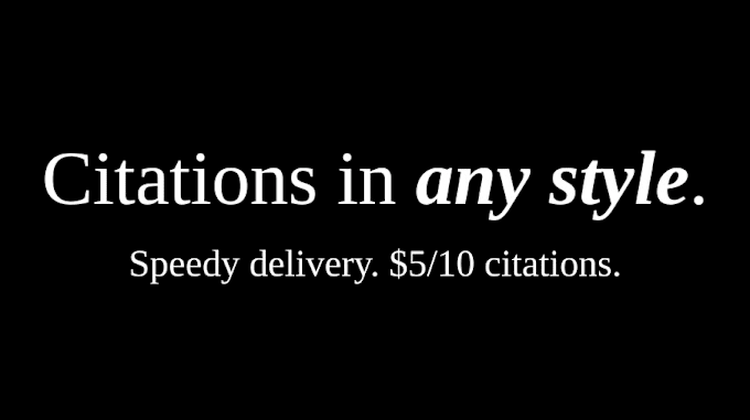 Bestseller - create, edit, and proofread your citations