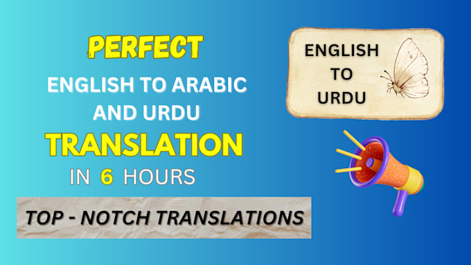 Gig Preview - Do english to urdu translation and urdu to english