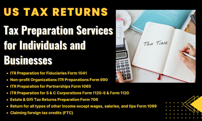 Gig Preview - Do US tax returns individuals and businesses