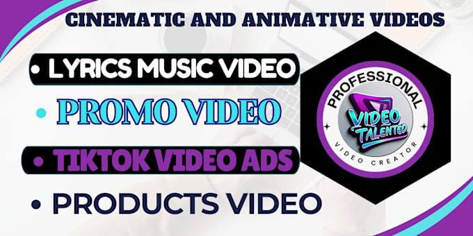 Bestseller - do lyrics music videos, create promo dropshipping product, anime tiktok video ad