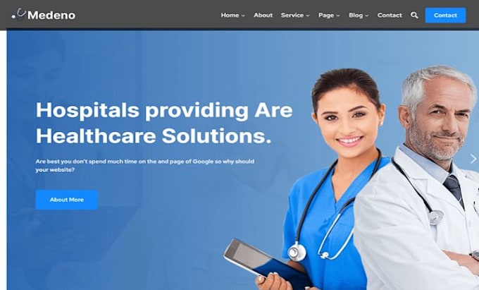 Gig Preview - Design healthcare staffing agency website, homecare website, healthcare staffing