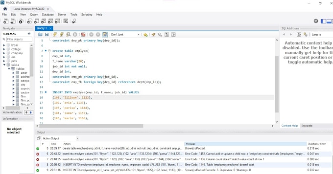 Gig Preview - Tutor database write sql queries on oracle and mysql