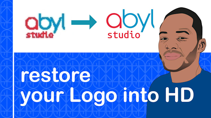 Gig Preview - Restore your rasterized logo into an HD version