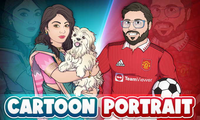 Gig Preview - Create an awesome cartoon portrait from your picture