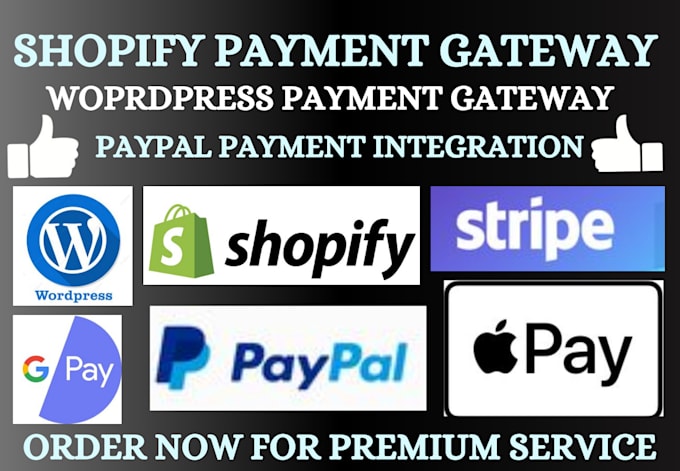 Gig Preview - Activate shopify payment gateway integrate stripe, wordpress payment gateway