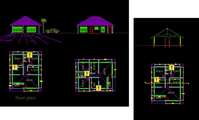 Gig Preview - Draw a plans and do a photos editing in autocad and photoshop