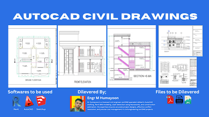 Gig Preview - Create autocad 2d civil drawings ready for execution