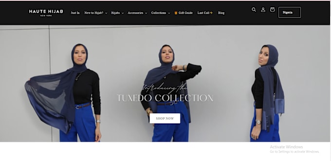 Gig Preview - Desigm islamic wears website abaya clothing shopify store islamic clothing store