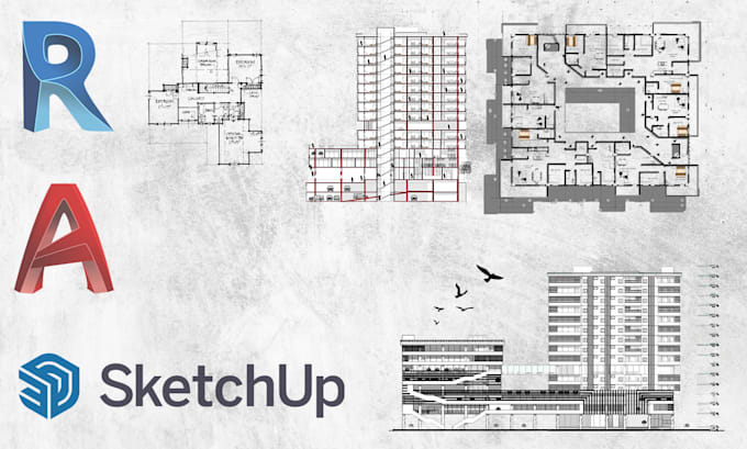 Gig Preview - Create detailed plans, elevations, sections and 3d models