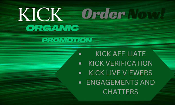 Gig Preview - Do organic kick promotion to get more audience