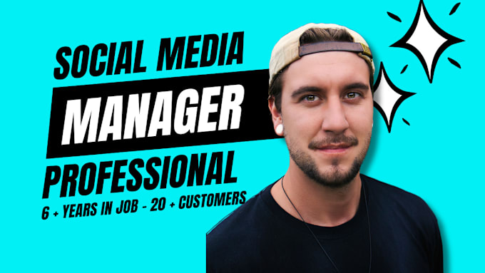 Gig Preview - Help you as a social media manager in every situation