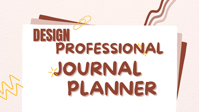 Gig Preview - Journal design, planner, calendar, digital planner, custom journal design canva