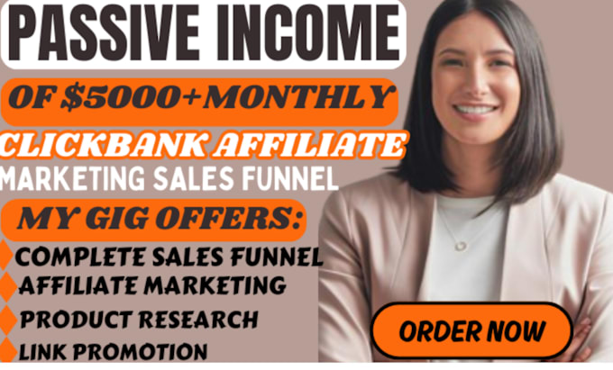 Gig Preview - Do link promotion sales funnel for clickbank travel affiliate website marketing