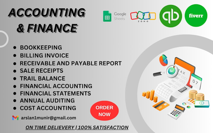 Gig Preview - Do bookkeeping, payroll, US, UK vat filing in quickbooks online, xero and zoho