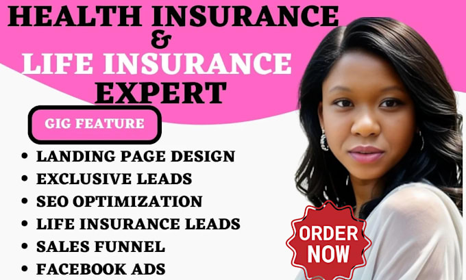 Gig Preview - Generate exclusive health medicare insurance life insurance leads via google ads