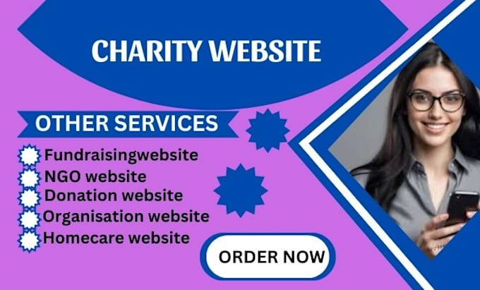 Gig Preview - Build a compassionate fundraising website ngo website donation website