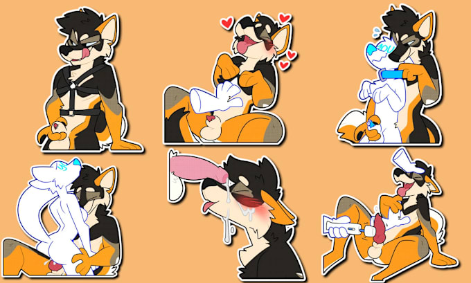 Gig Preview - Draw furry nsfw sticker telegram sticker discord sticker crypto animated sticker