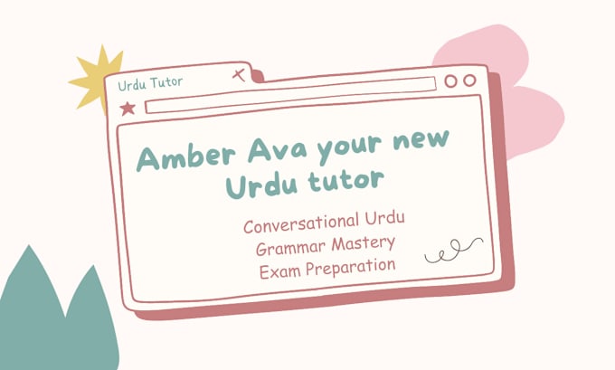 Gig Preview - Be your urdu tutor