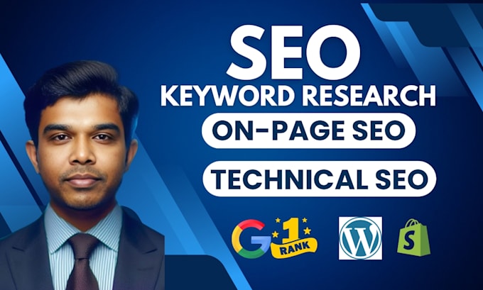 Gig Preview - Do first manually on page optimization and technical SEO on google 1st page rank