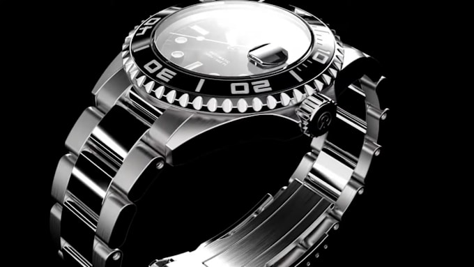 Gig Preview - Do  3d watch design, cgi watch animation, product advert, 3d rendering