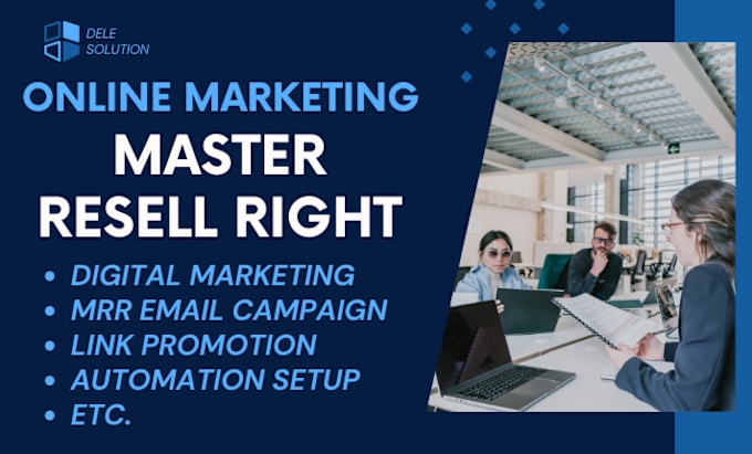 Gig Preview - Promote master resell right courses with email marketing, sales funnel