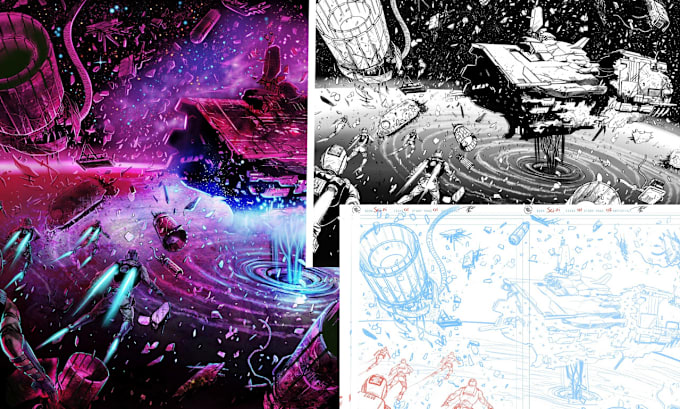 Gig Preview - Illustrate storyboard, animation, graphic novel, comic book, adobe