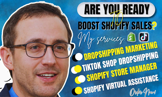 Gig Preview - Do 7 figure shopify dropshipping marketing, shopify store manager to boost sales