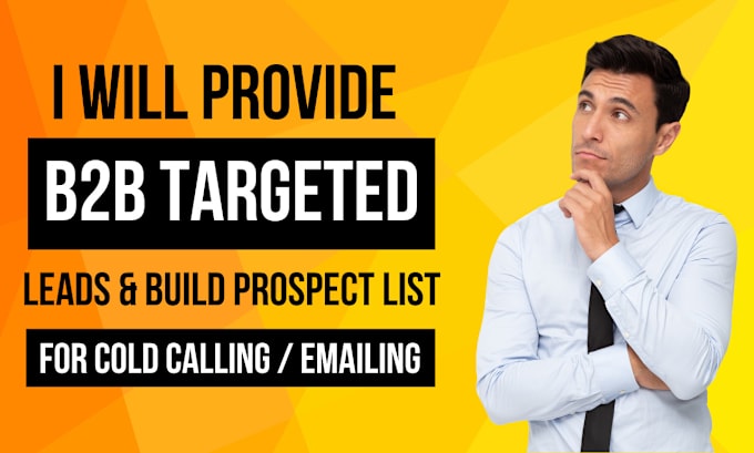 Gig Preview - Do targeted b2b lead generation and build a prospect email list