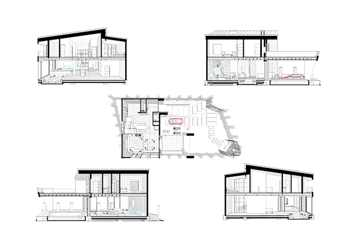 Gig Preview - Draw anything in autocad and revit, PDF, plans, elevations, sections