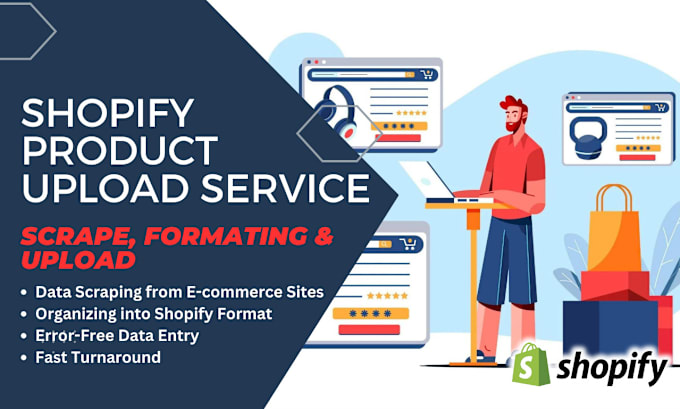 Gig Preview - Scrape and format products for your shopify upload