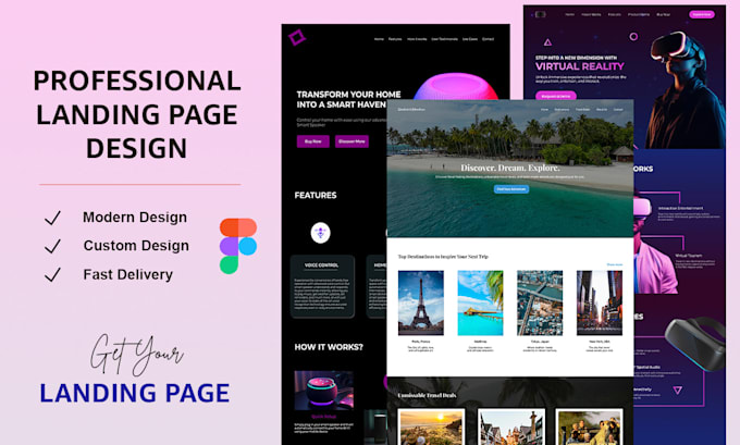 Bestseller - design a clean and modern landing page using figma