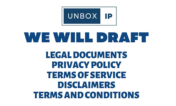 Gig Preview - Do legal agreements, IP contracts, nda, privacy policy, terms and conditions