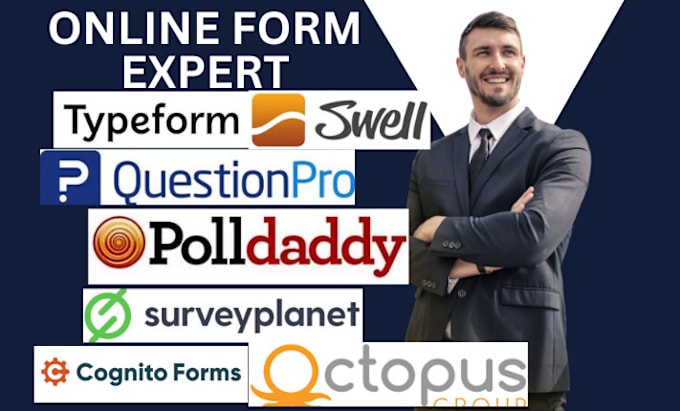 Gig Preview - Setup typeform cognitoform surveyplanet polldaddy questionpro responster jotform