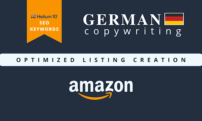 Gig Preview - Write your german amazon listing inkl SEO keyword research