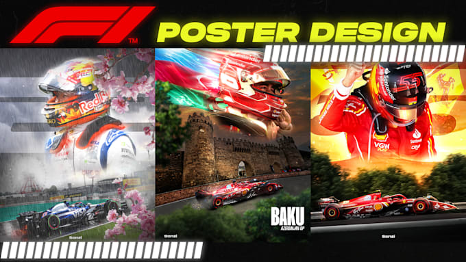 Gig Preview - Design a f1 poster