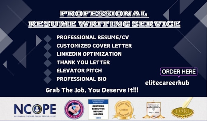 Gig Preview - Provide professional resume writing services