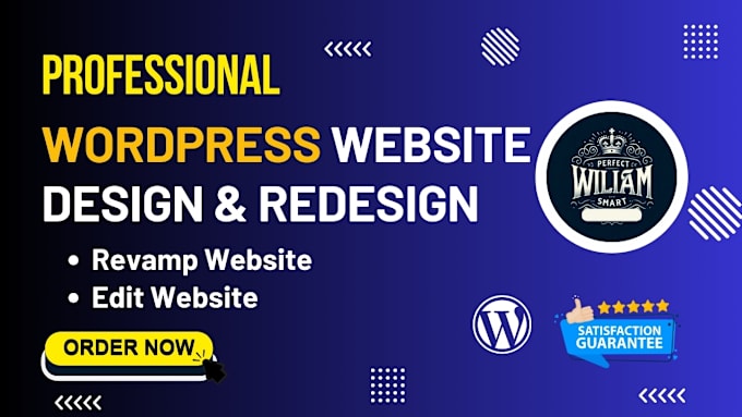 Gig Preview - Design wordpress website redesign develop  wordpress website, woocommerce