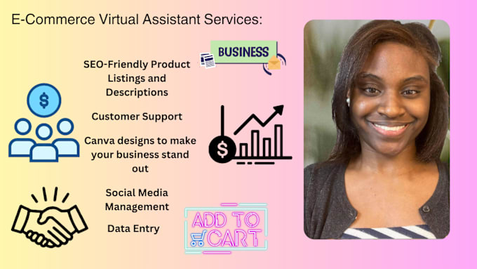 Gig Preview - Be your top rated ecommerce virtual assistant