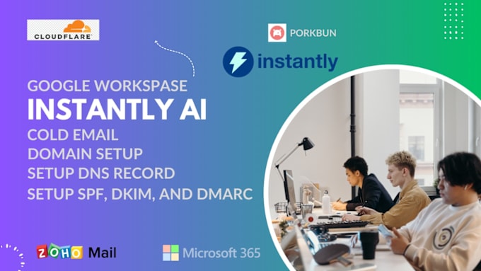 Gig Preview - Do instantly ai setup with google workspace, dkim, dmarc, spf custom tracking