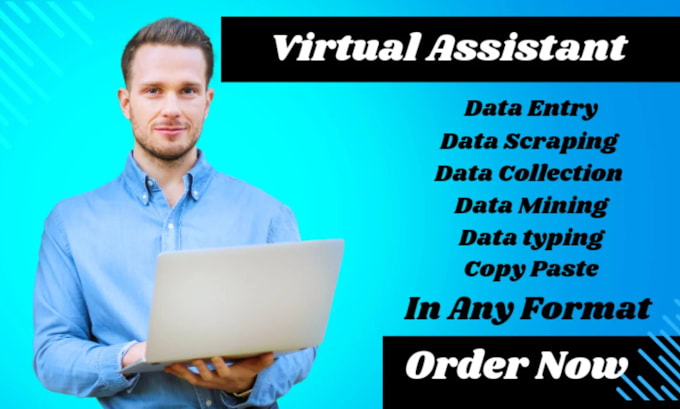 Bestseller - be your virtual assistant for data entry copy paste data mining  web research