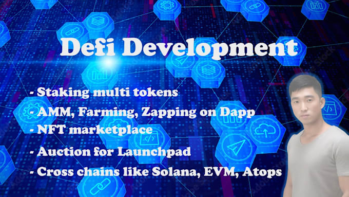 Gig Preview - Develop the defi dapp token dex staking farm on cross chains