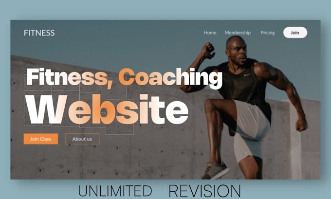 Gig Preview - Design websites for fitness, coaching, yoga, gym, trainers