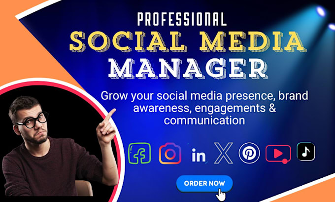 Gig Preview - Be your expert social media manager and monthly content creator