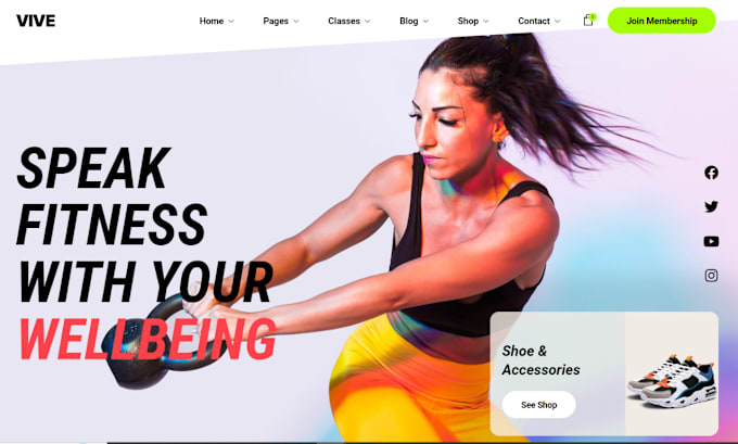 Gig Preview - Design personal trainer or fitness website with booking