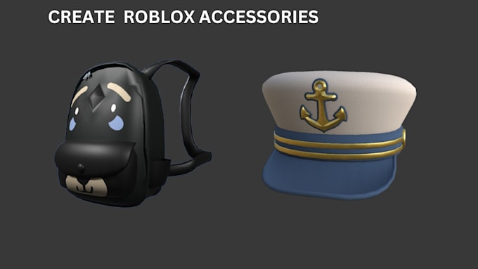 Gig Preview - Create custom 3d roblox accessories, roblox clothe, packback, hair, hat